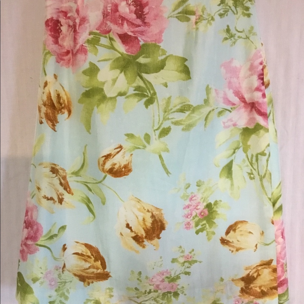 Jasper Floral Silk Skirt, lined